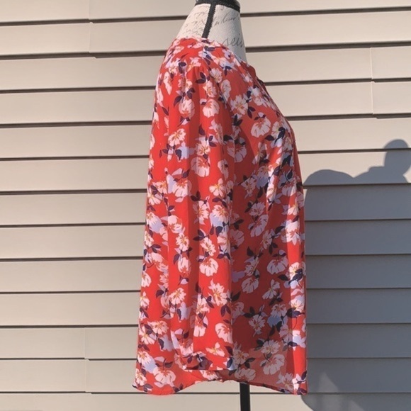 CYNTHIA ROWLEY 3/4 Sleeve Floral Blouse - Picture 8 of 10